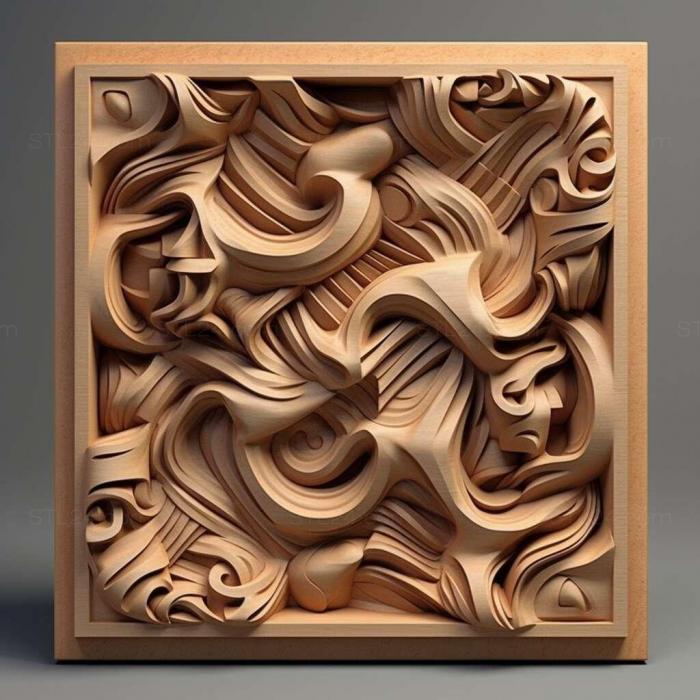 Patterns and decorations (st Escher 4, PATTERN_2248) 3D models for cnc